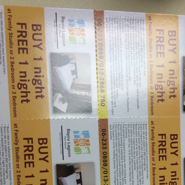 Bayou Lagoon Voucher, Tickets & Vouchers, Vouchers on Carousell