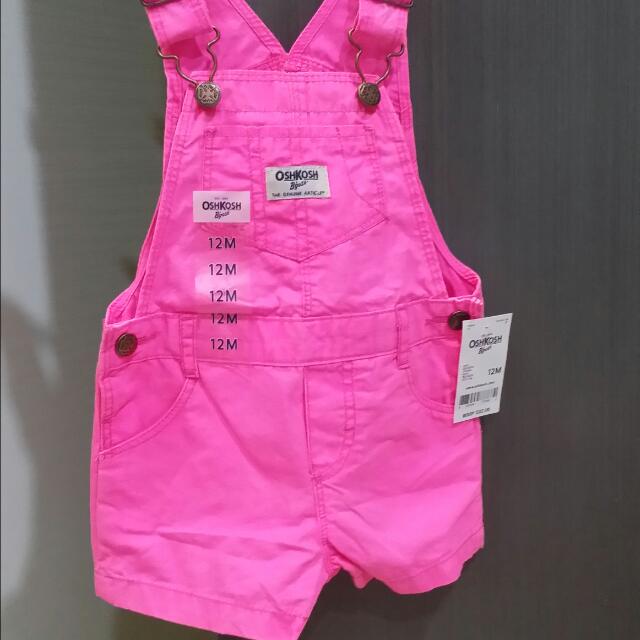 pink oshkosh overalls
