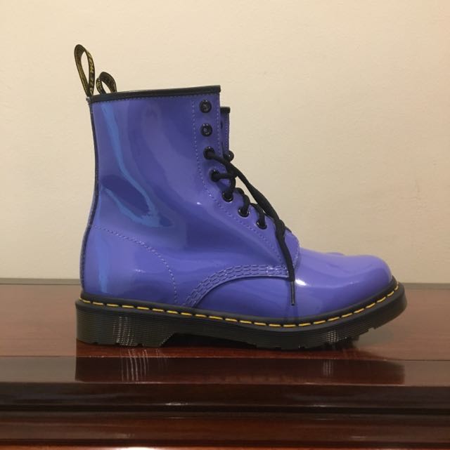 Purple patent doc discount martens