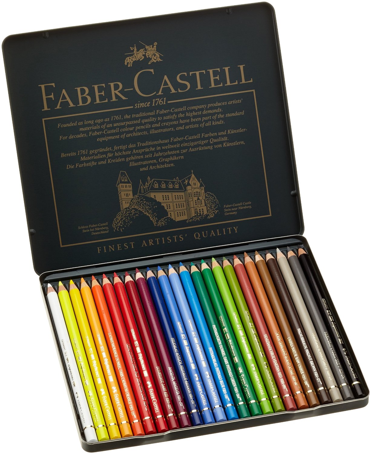 Faber Castell Polychromos Color Pencil Tin Of 24 Pensil Warna Books Stationery Stationery On Carousell