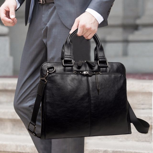 Korean Stylish Ultralight Briefcase (Black), Men's Fashion, Bags