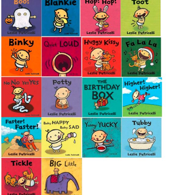 Leslie Patricelli Book Set 18 Softcover Books (Paperback), Books