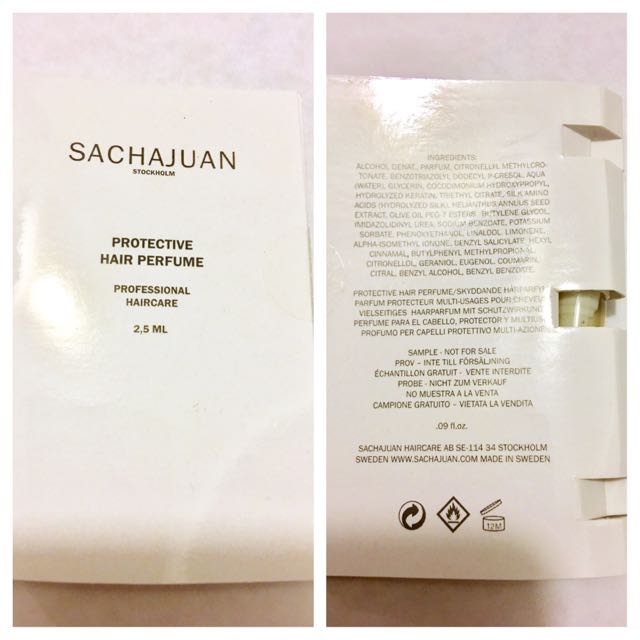 Sachajuan Protective Hair Perfume Sample Health Beauty Hair Care On Carousell