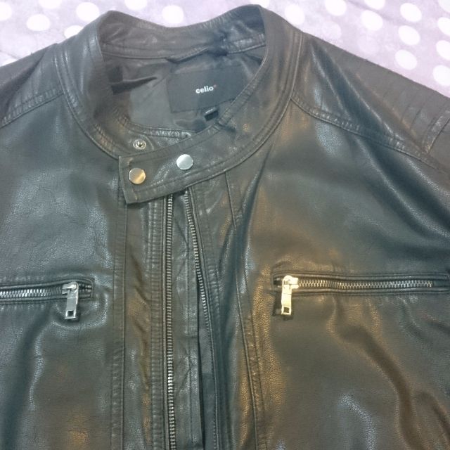 Celio leather jacket online