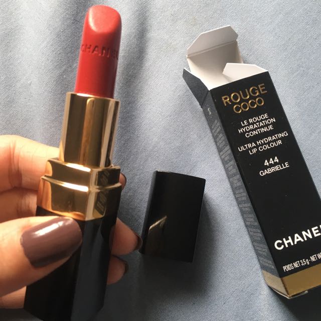 Chanel Rouge Coco Lipstick - Shade 444 Gabrielle, Kesehatan \u0026 Kecantikan,  Rias Wajah di Carousell