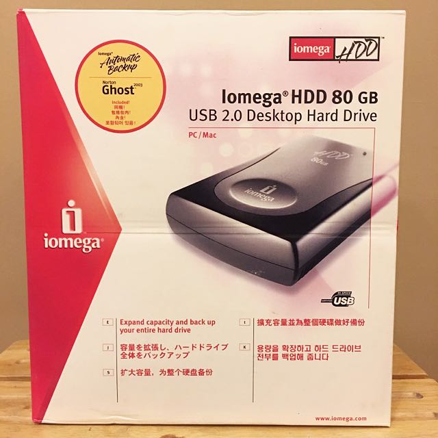 Iomega HDD 80GB USB 2.0 Desktop Hard Drive, Computers & Tech
