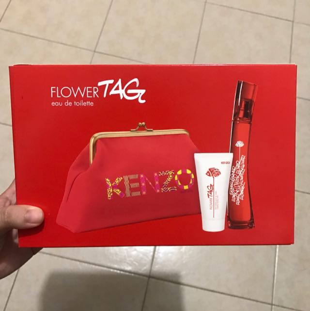 kenzo flower tag