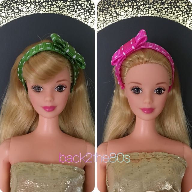 barbie doll with hair accessory