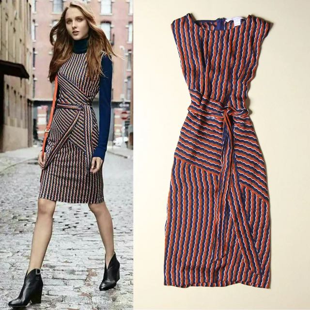 sleeveless faux wrap dress