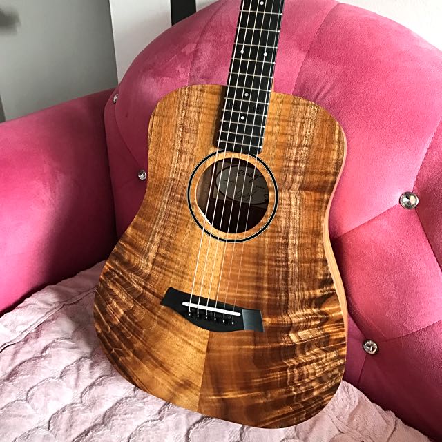 Limited Edition Baby Taylor Koa E Music Media Music Instruments On Carousell