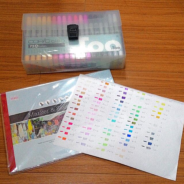 Copic 72色麥克筆 速繪紙 手作設計 藝術工具 材料在旋轉拍賣