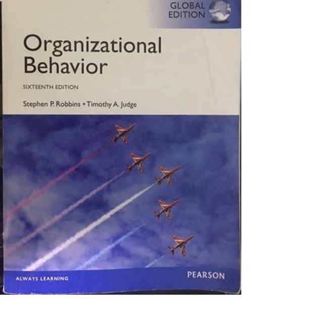 Obhr101 Organizational Behavior 16th Edition Stephen P Robbins