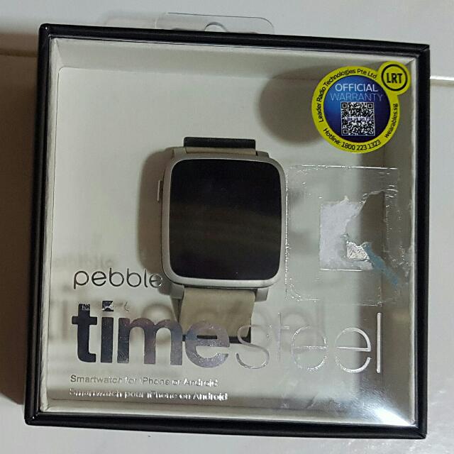 Pebble Time Steel Silver Computers Tech Parts Accessories Other Accessories on Carousell