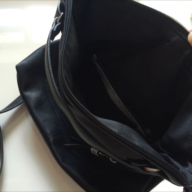 Authentic Esprit Leather Sling Bag, Luxury, Bags & Wallets on Carousell