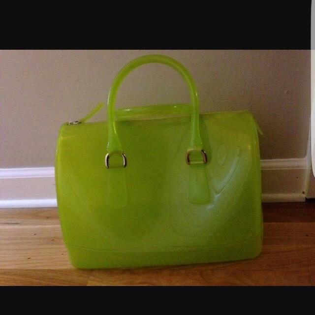 Furla lime sales green bag