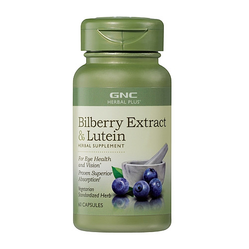 GNC Bilberry Extract & Lutein, Health & Nutrition, Health Supplements