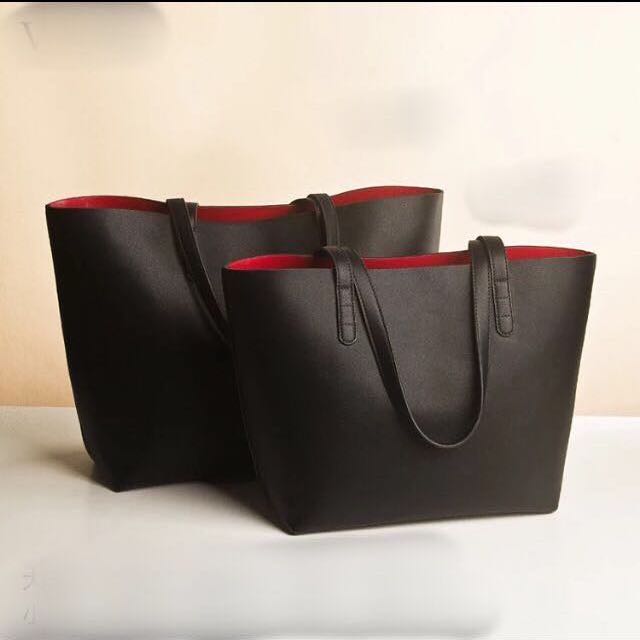 Black bag with red inside zara outlet