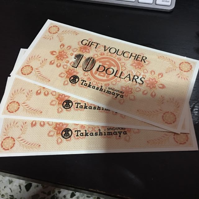 Takashimaya Gift Voucher X Tickets Vouchers Vouchers On Carousell