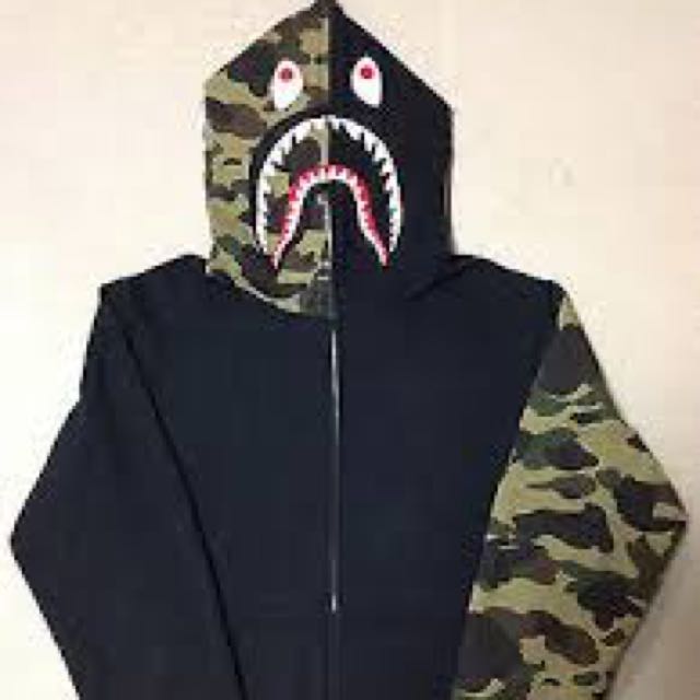 Bape shark half camo