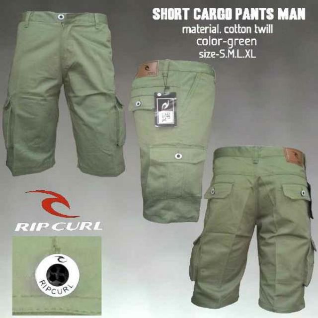 Celana Cargo Pendek Ripcurl Green Army Pria Cargo Pants Pdl Celana Gunung Celana Pendek Olshop Fashion Olshop Pria Di Carousell