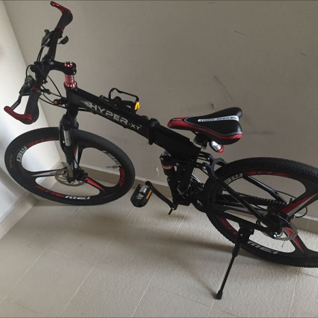 Foldable Mountain Bike Hyper XT Sports Equipment Bicycles Parts Bicycles on Carousell
