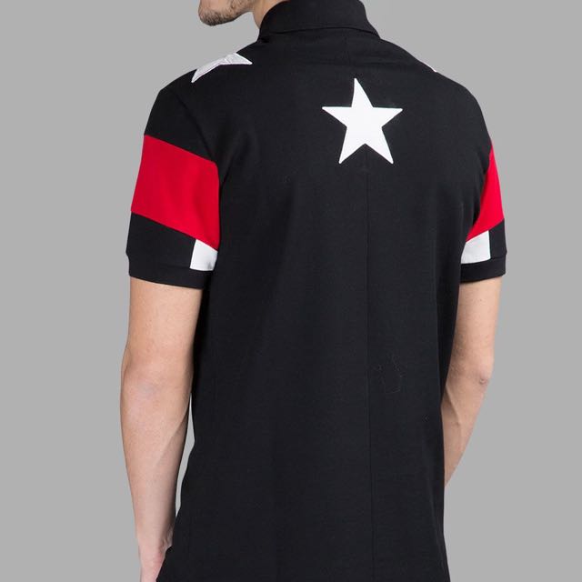 Givenchy black sales polo white stars