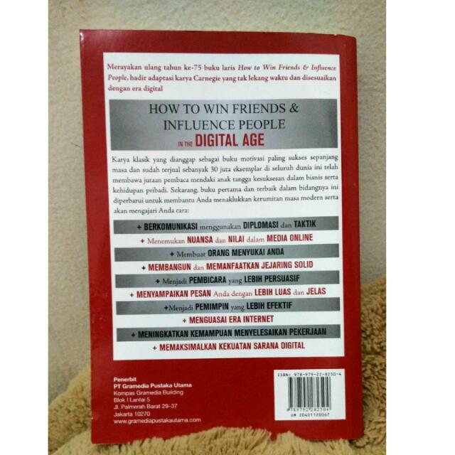How To Win Friends Influence People In The Digital Age Books