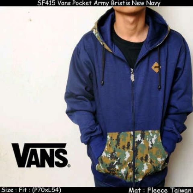 vans hoodie navy