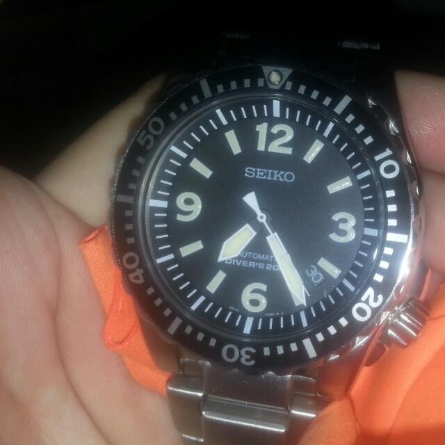 Long discontinued Seiko Spork SRP043 200m automatic diver with screwdown crown with bracelet for 6.4inch wrist Mobile Phones Gadgets Wearables Smart Watches on Carousell