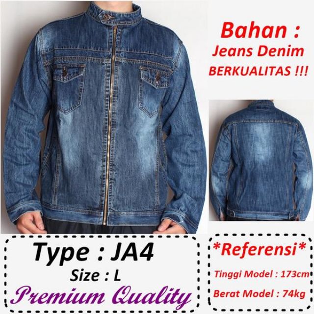 jaket jeans motor