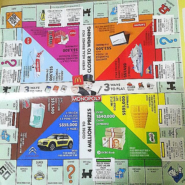 Monopoly McDonald's Game Board, Everything Else on Carousell