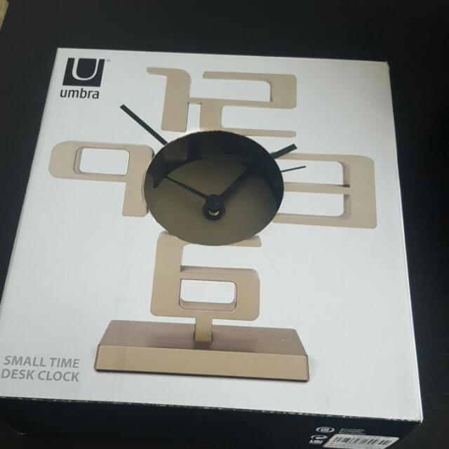 Umbra Desk Clock, Furniture & Home Living, Home Decor, Clocks on Carousell