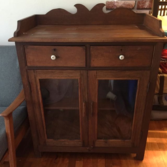 Vintage Storage Cabinet Reserved Furniture Home Decor Antiques On Carousell