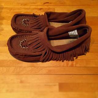 Leather Moccasins 7 1/2