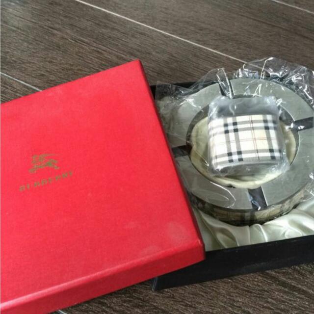 Burberry Ashtray And Lighter Set, Luxury, Accessories on Carousell