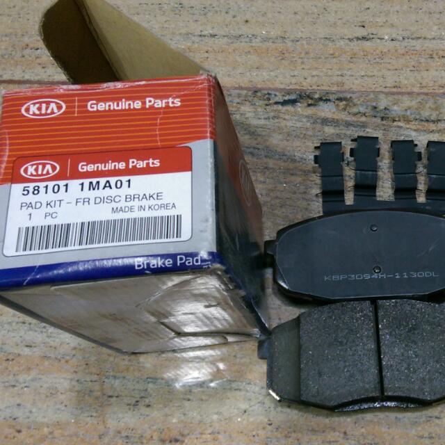 Original Kia Cerato Forte Front And Rear Brake Pads, Car Accessories on