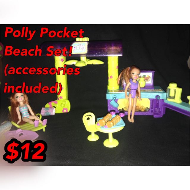 Polly pocket hotsell beach set