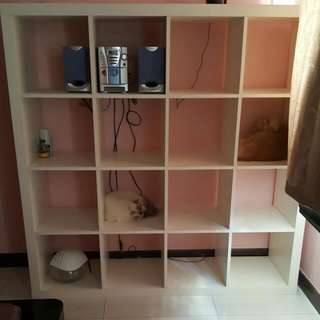 *RESERVED* IKEA cabinet With 16 Shelves
