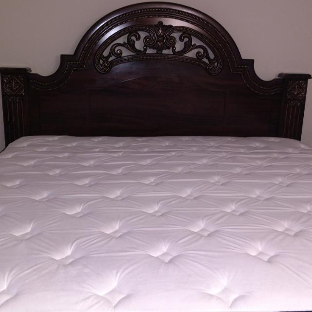 Ashley King Size Bed Set With Mattress And Box Spring Furniture