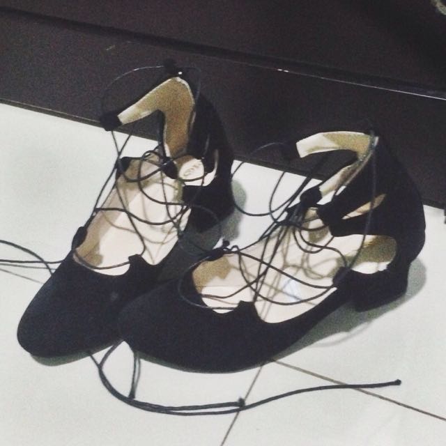 Ballerina High Heels, Fesyen Wanita, Sepatu di Carousell