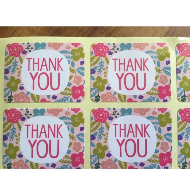 Bulk 100 Beautiful Thank You Stickers Labels For Craft Wedding Baby Shower Invitations Design Craft Craft Supplies Tools On Carousell