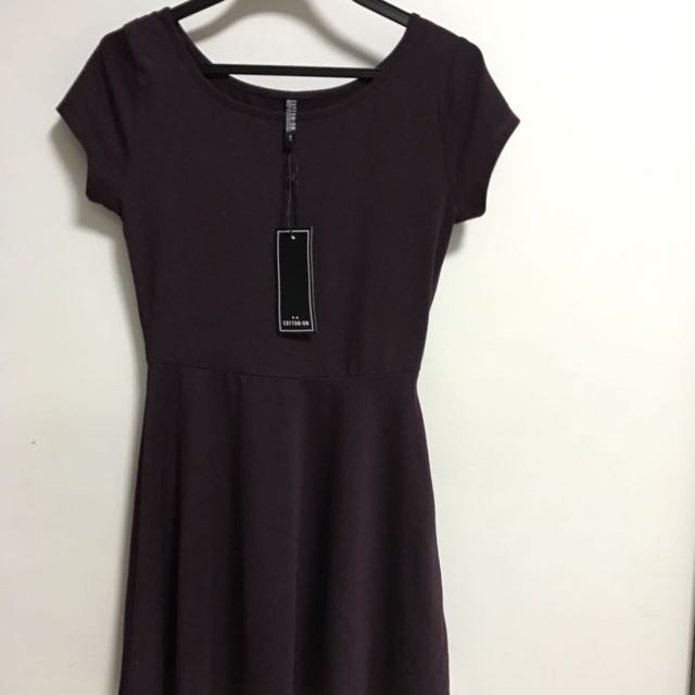 Bn Cotton On Billie Cap Sleeve Skater Dress Women S Fashion Tops Sleeveless On Carousell