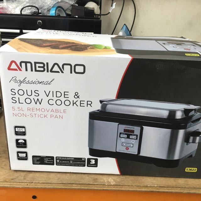Ambiano 5.5L Professional Sous Vide & Slow Cooker From Australia, TV