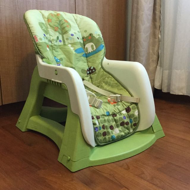 Fisher Price 4 In 1 Ez Bundle High Chair Reclining Seat Upright Seat And Swing