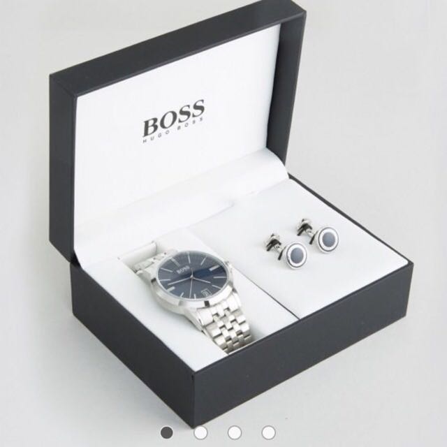 Hugo boss watch cufflink set online