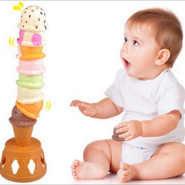 Ice Cream Stacking Tower Balancing Game for Kids, Hobbies & Toys, Toys