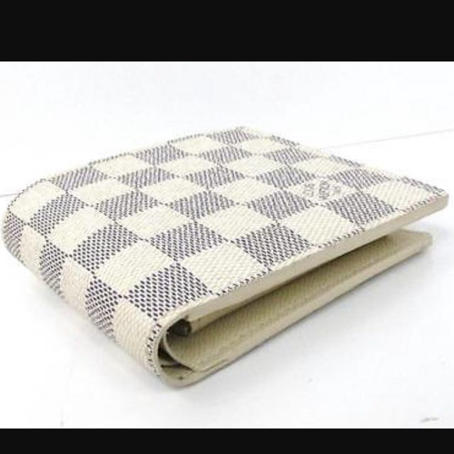 Authentic Louis Vuitton Damier Azur Marco Wallet, Luxury, Bags