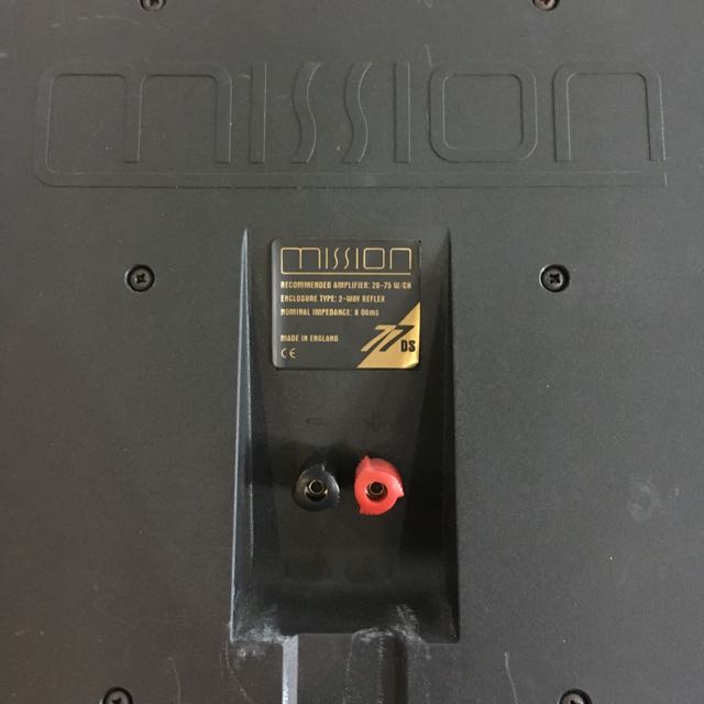 Mission 77DS bipolar Rear Channel Surround Speakers, Audio, Soundbars