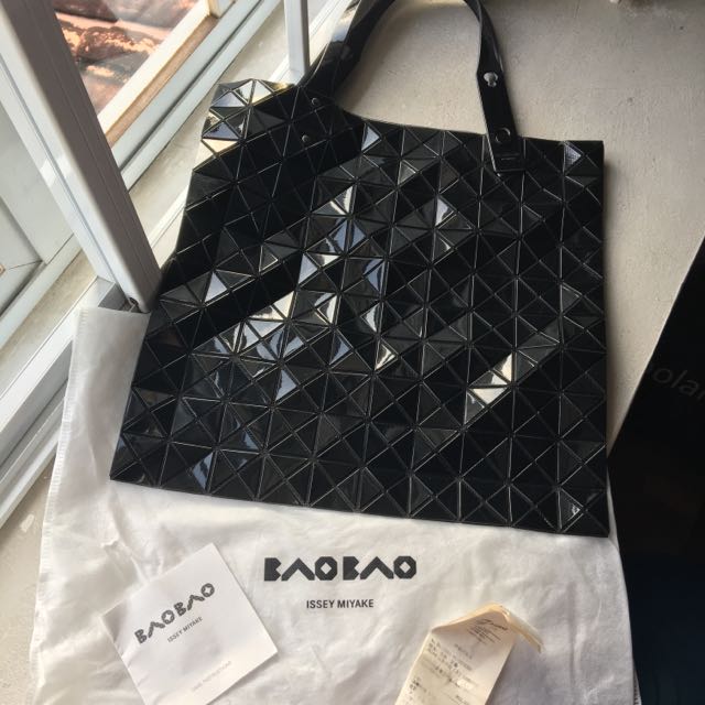 Pre Loved Issey Miyake Classic Black Bao Bao Tote Bag Luxury