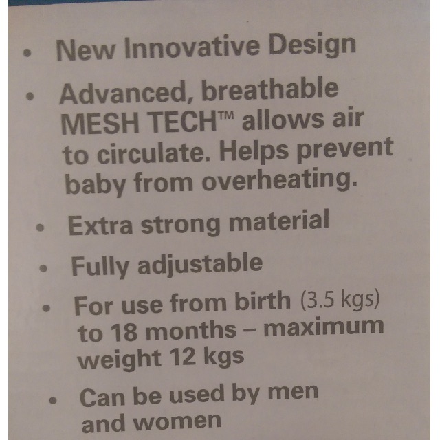 ryco 4 in 1 baby carrier